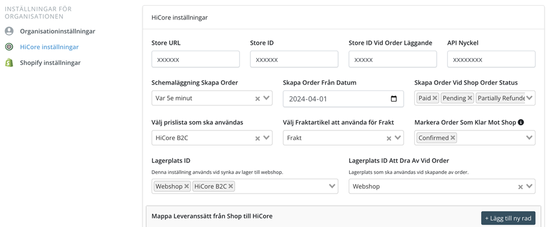 Shopify HiCore
